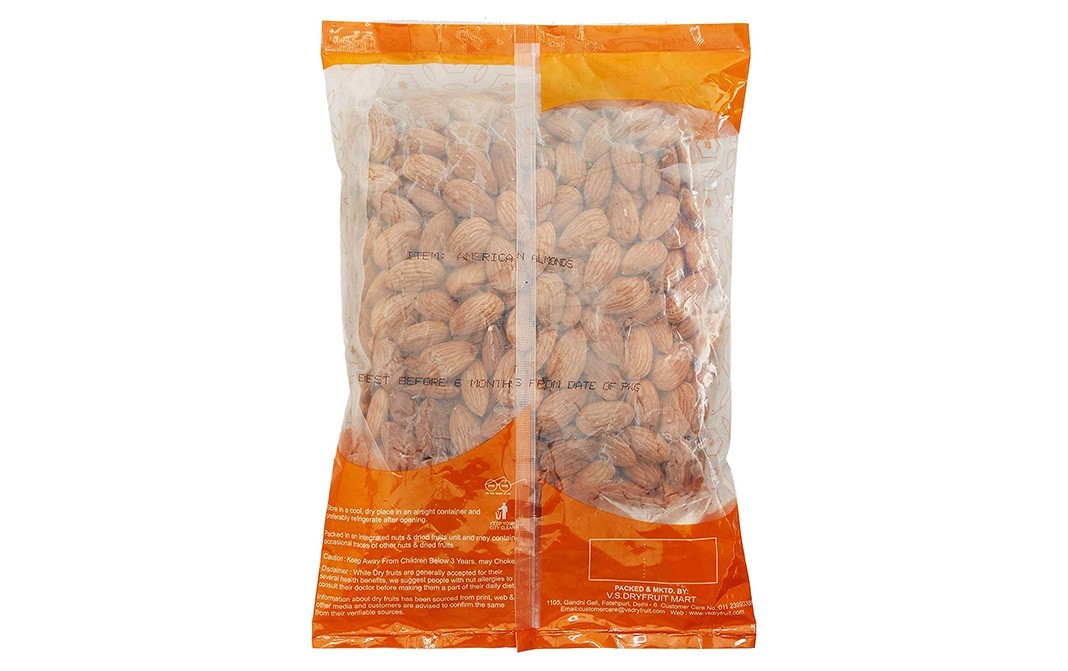 VSD American Almonds   Pack  500 grams